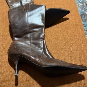 Steve Madden Dark Brown Heeled Boots